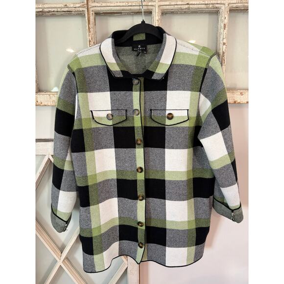 Marble Jackets & Blazers - Marble Scotland size medium paid button down sweater jacket